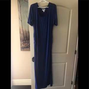 Blue maternity dress